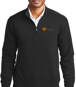 1/4 Zip Knit Pullover (EMBROIDERED)