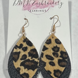 Earrings (Cheetah Print)