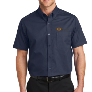 Short Sleeve Button Up (EMBROIDERED)