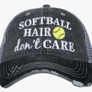 Softball Hair Don't Care Hat