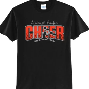 Bantam Cheer Black Cheer T