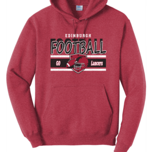 Bantam Football Red Hoodie
